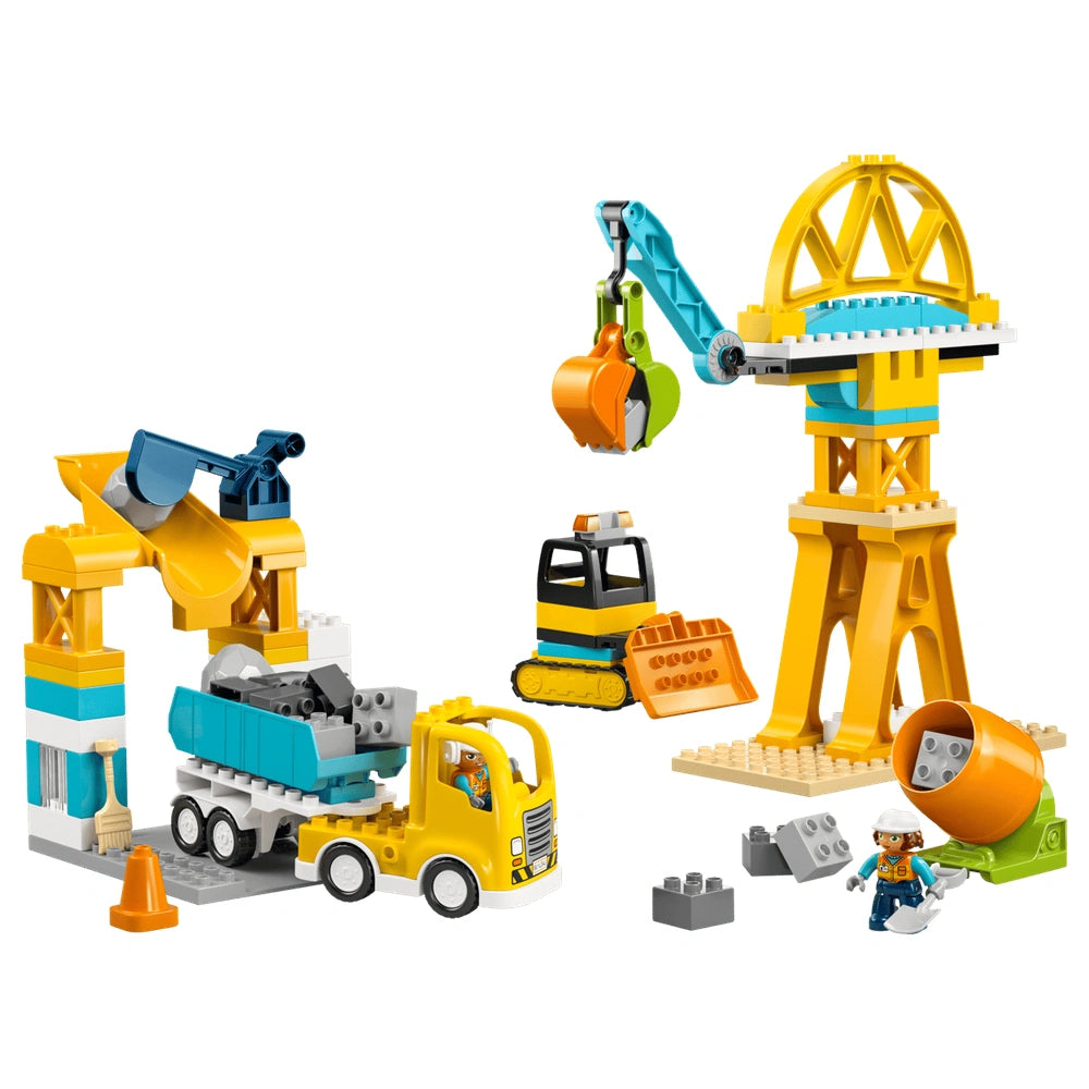 LEGO - DUPLO 3 in 1 Cantiere e Veicoli - Giocattoli da Costruzione