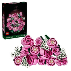 LEGO - Icons Bouquet di Rose Rosa 10374 - Giocattoli da Costruzione