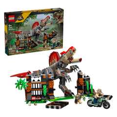 LEGO - Jurassic World Spinosaurus Dinosaur Escape - Construction Set Toys 820 Pcs Age +9 - 77982