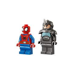 LEGO - Marvel Spidey sulla sua motocicletta contro Rhino - Set di costruzione giocattoli