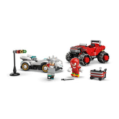 LEGO - Sonic the Hedgehog Auto di Silver contro Monster Truck di Knuckles - Set di Giocattoli da Costruzione