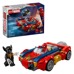 LEGO - Super Heroes Spider-Man Auto contro Wolverine Venomizzato - Giocattoli da Costruzione