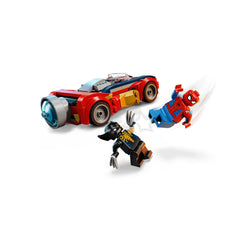 LEGO - Super Heroes Spider-Man Auto contro Wolverine Venomizzato - Giocattoli da Costruzione