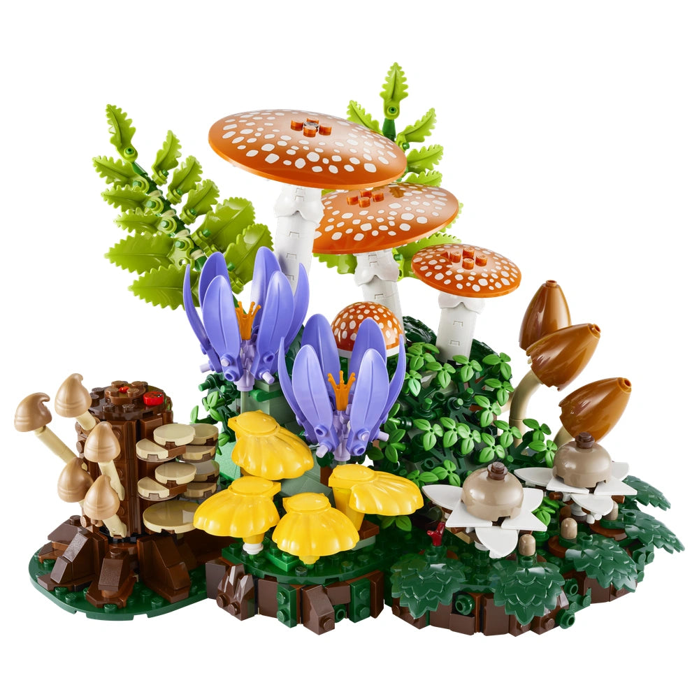 LEGO - Botanicals Woodland Mushrooms - Construction Set Toys - +18 - Decorazione Naturale - 72011505