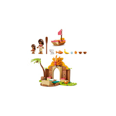 LEGO - Disney Moana Casa del Villaggio & Barca - Giocattoli da Costruzione - +4 - Idea Regalo - 72043282