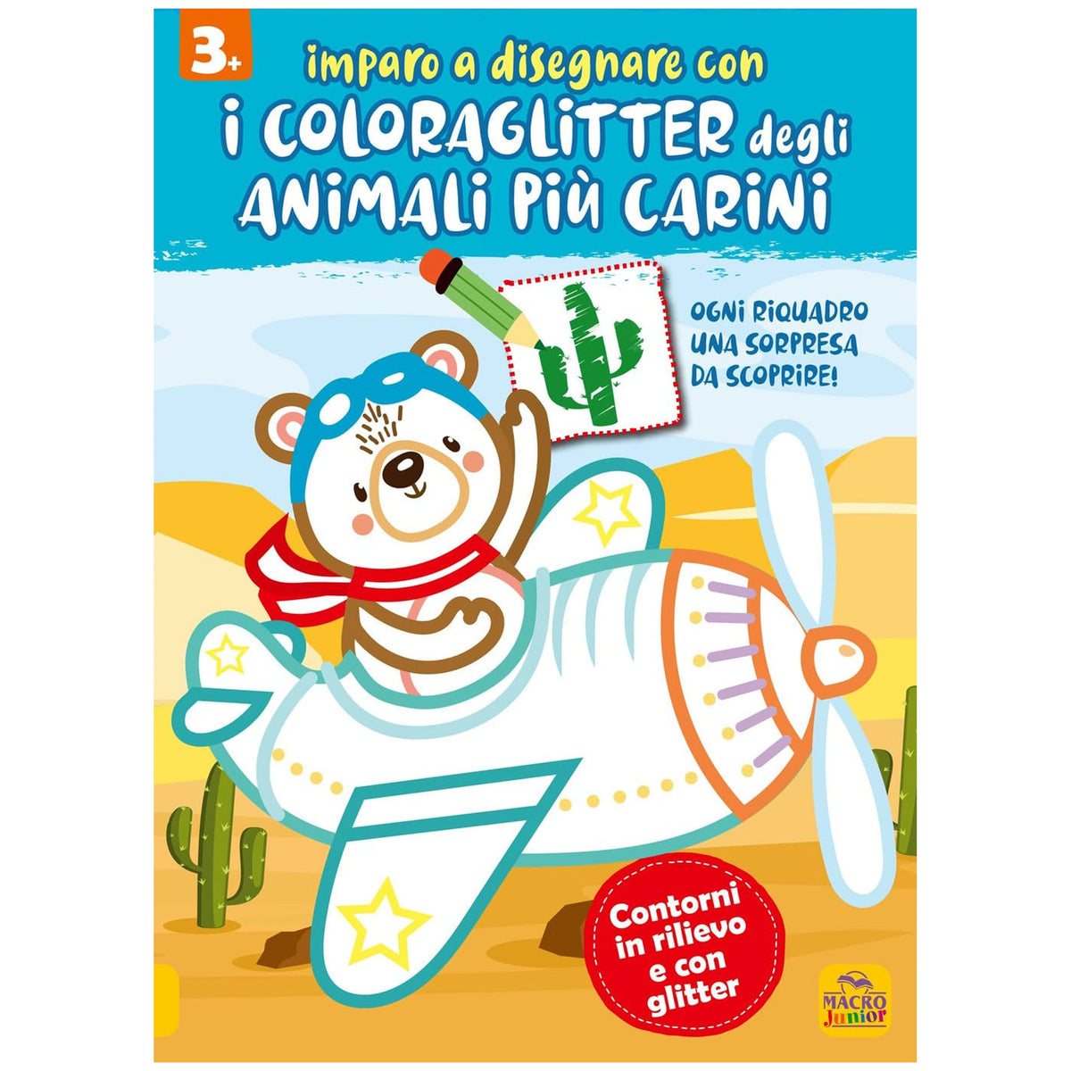 MACRO JUNIOR - Impara a Disegnare con Colori Glitter Animali Carini - Libri
