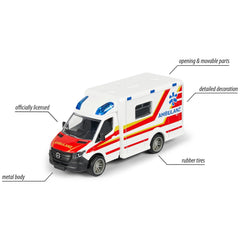 Majorette - Mercedes-Benz-Sprinter-Ambulanza - Veicoli da Gioco