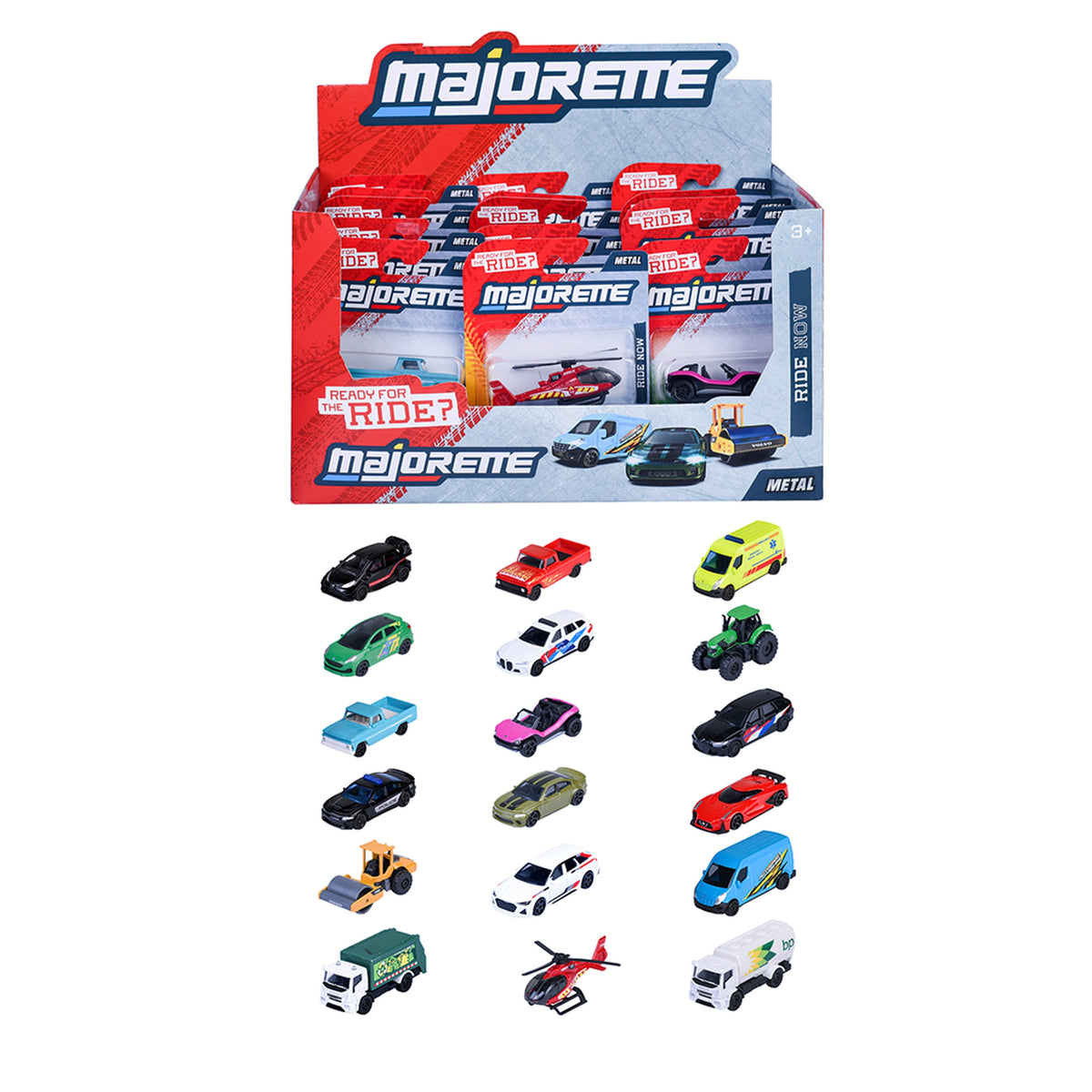 Majorette - Ready for the Ride Street Car DIe-Cast Play Vehicle - Assorted