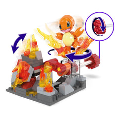 Mattel - MEGA Construx Pokémon Charmanders Fire-type Spin - Construction Set Toys