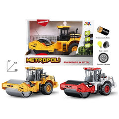 Metropoli - Heavy Duty Road Roller Toy - Play Vehicles