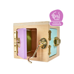 SIMBA - Montessori by Eichhorn Cubo di Apprendimento Multi - Attività - Giocattoli Educativi - 3 Anni - 58701332