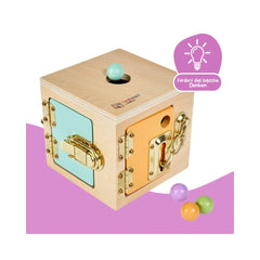 SIMBA - Montessori by Eichhorn Cubo di Apprendimento Multi - Attività - Giocattoli Educativi - 3 Anni - 58701332