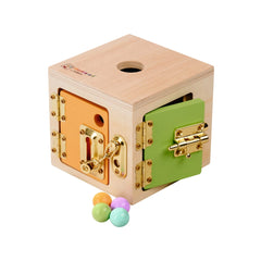 SIMBA - Montessori by Eichhorn Cubo di Apprendimento Multi - Attività - Giocattoli Educativi - 3 Anni - 58701332