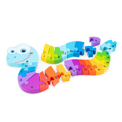 New Classic Toys - Alphabet Puzzle - Snake - Educational Toys