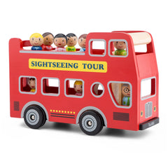 New Classic Toys - Autobus Turistico con 9 Figure Giocattolo - Veicoli da Gioco