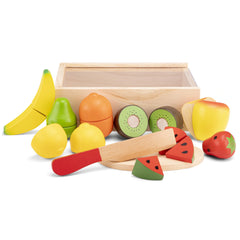 New Classic Toys - Set di Taglio - Scatola di Frutta - Professioni e Gioco di Ruolo