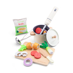 New Classic Toys - Play Food - Soup Making Set - Pretend Professions & Role Playing