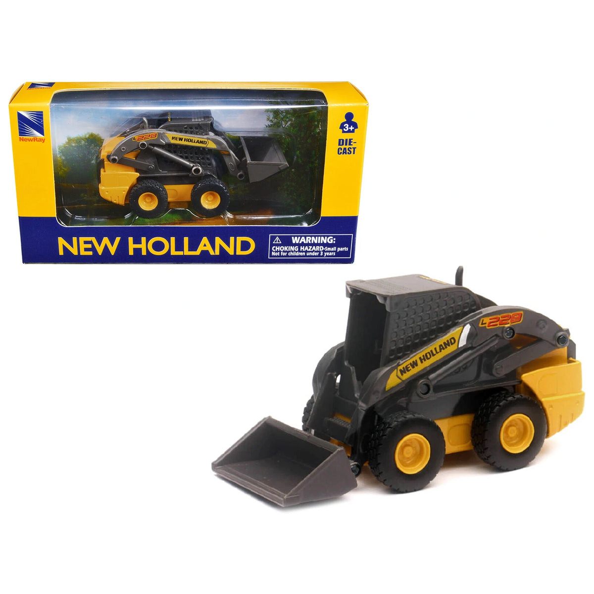 New Ray - Mini Skid Steer New Holland L228 Die-Cast - Play Vehicles