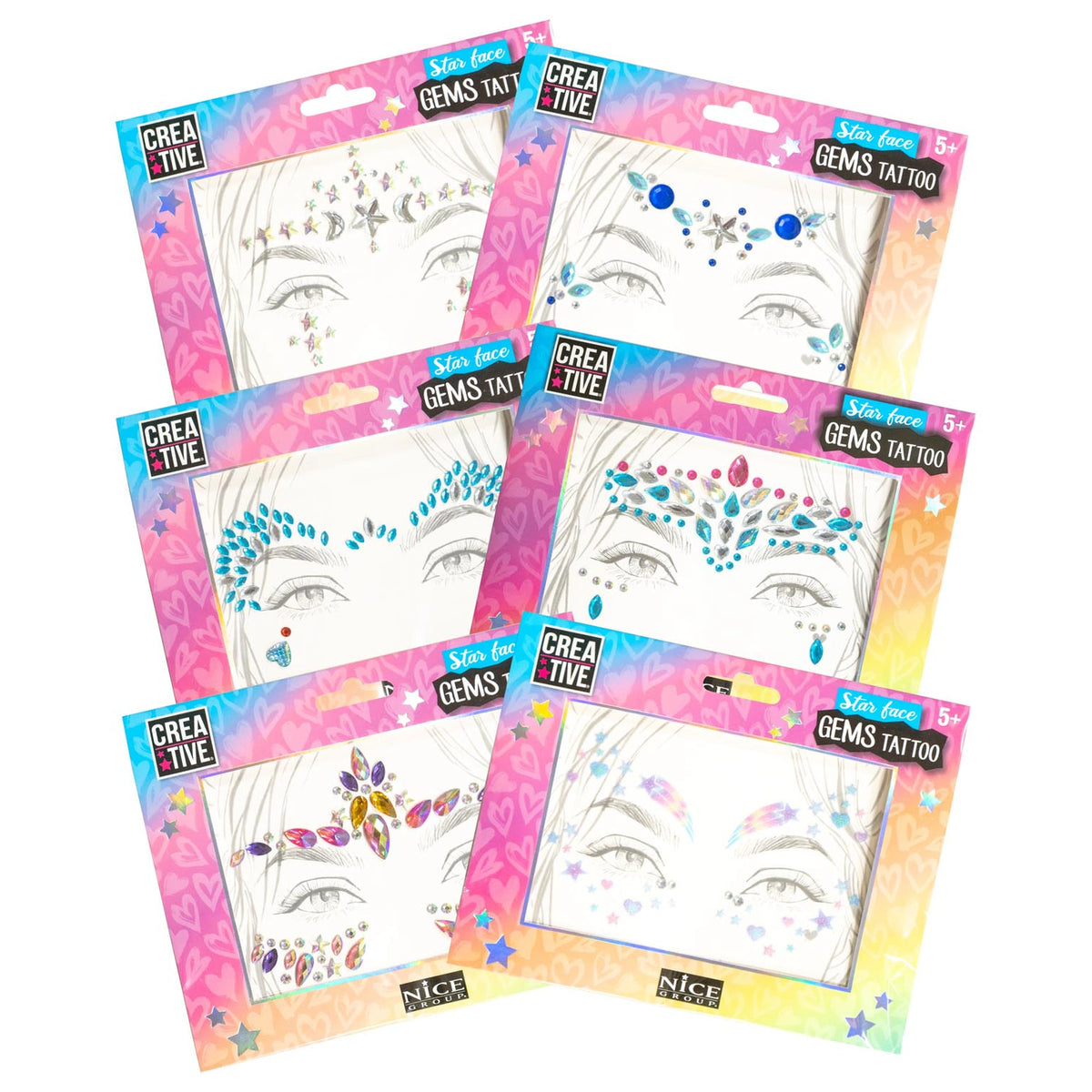 Nice - Creative - Star Face Gems Pack - Trucco
