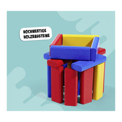 Noris - 3 giochi di costruzione colorati - Giochi da tavolo - Edizione internazionale - Giochi da tavolo