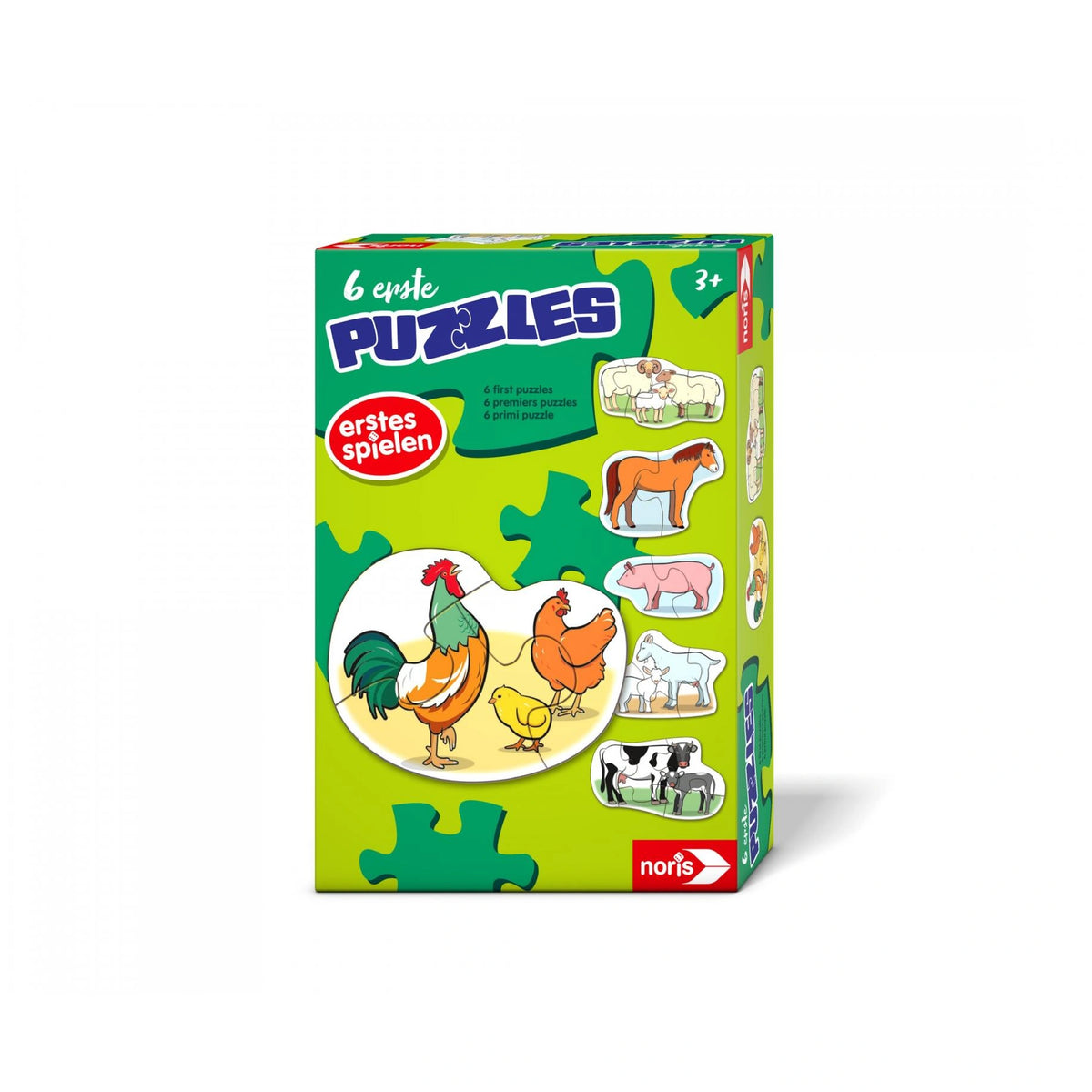 Noris - 6 first Puzzles – Farm Animals - Puzzles - International Edition - Puzzles