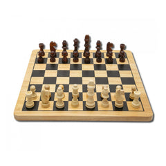 Noris - Deluxe Wooden - Chess & Checkers - Board Games - International Edition - Board Games