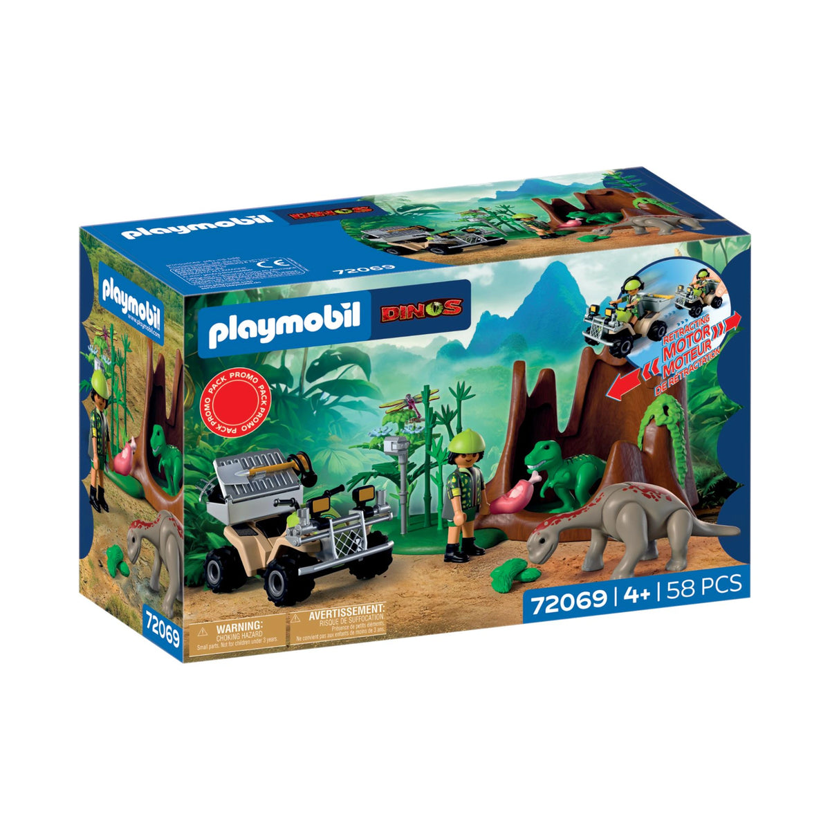 PLAYMOBIL - Dino Hideaway - Playset per Giocattoli - +4 - Avventura - 72069 - 80772069