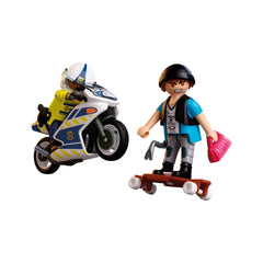 PLAYMOBIL - Inseguimento in Moto - City Action - 4+ - Giocattoli - 72079 - 80772079