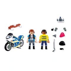 PLAYMOBIL - Inseguimento in Moto - City Action - 4+ - Giocattoli - 72079 - 80772079