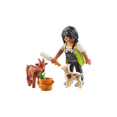PLAYMOBIL - Woman-with-Goats - Toy Playsets