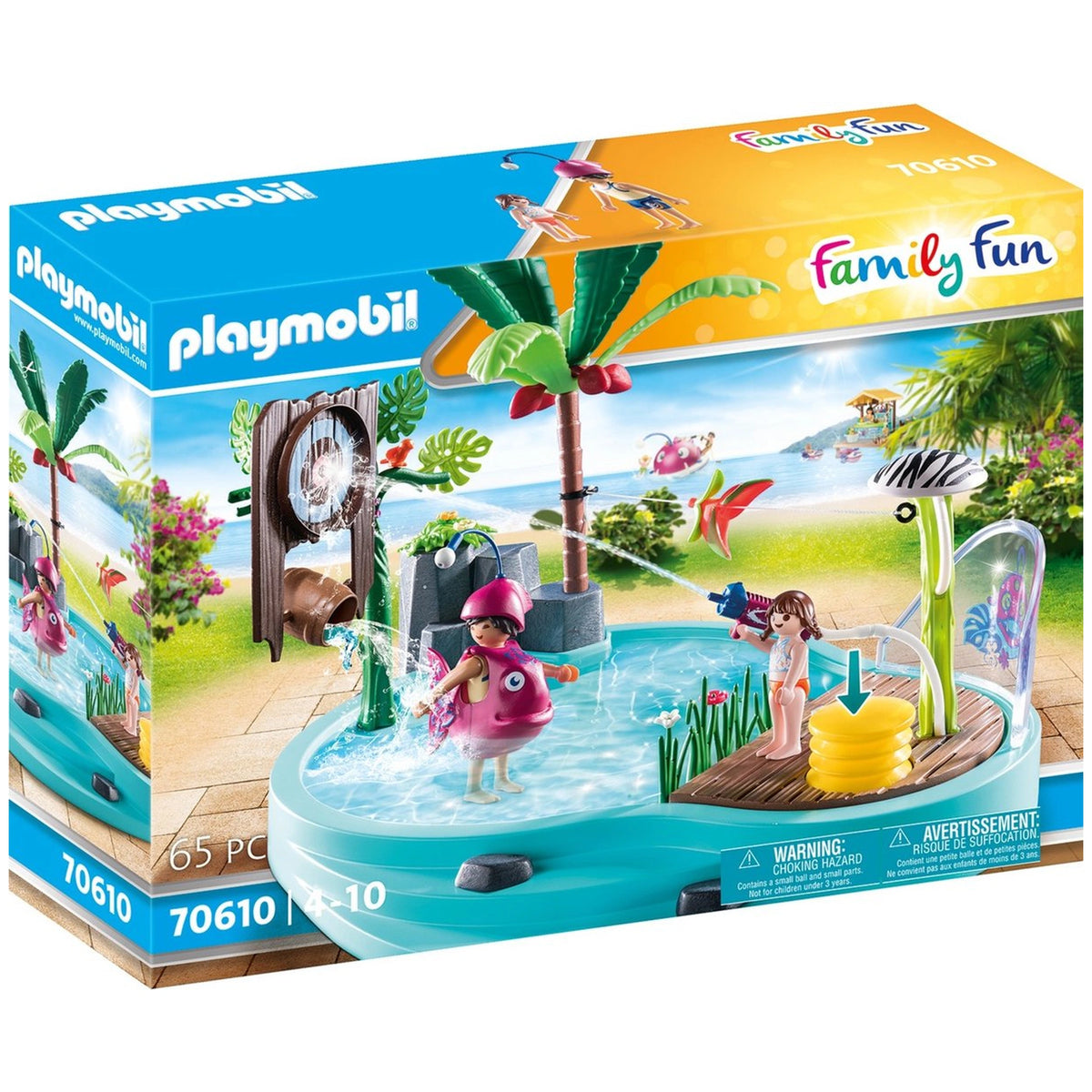 Playmobil Family Fun Piscina con Splash d'Acqua - 70610