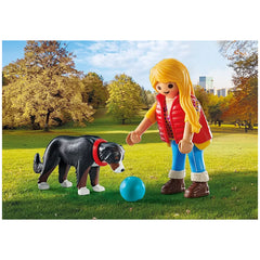 Playmobil - Woman-with-Mountain-Dog - Toy-Playsets