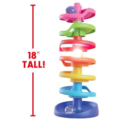 Quercetti - Giochi Prima Infanzia e Neonati - Spiral Tower Brightball - 46 cm - 1+ Anni