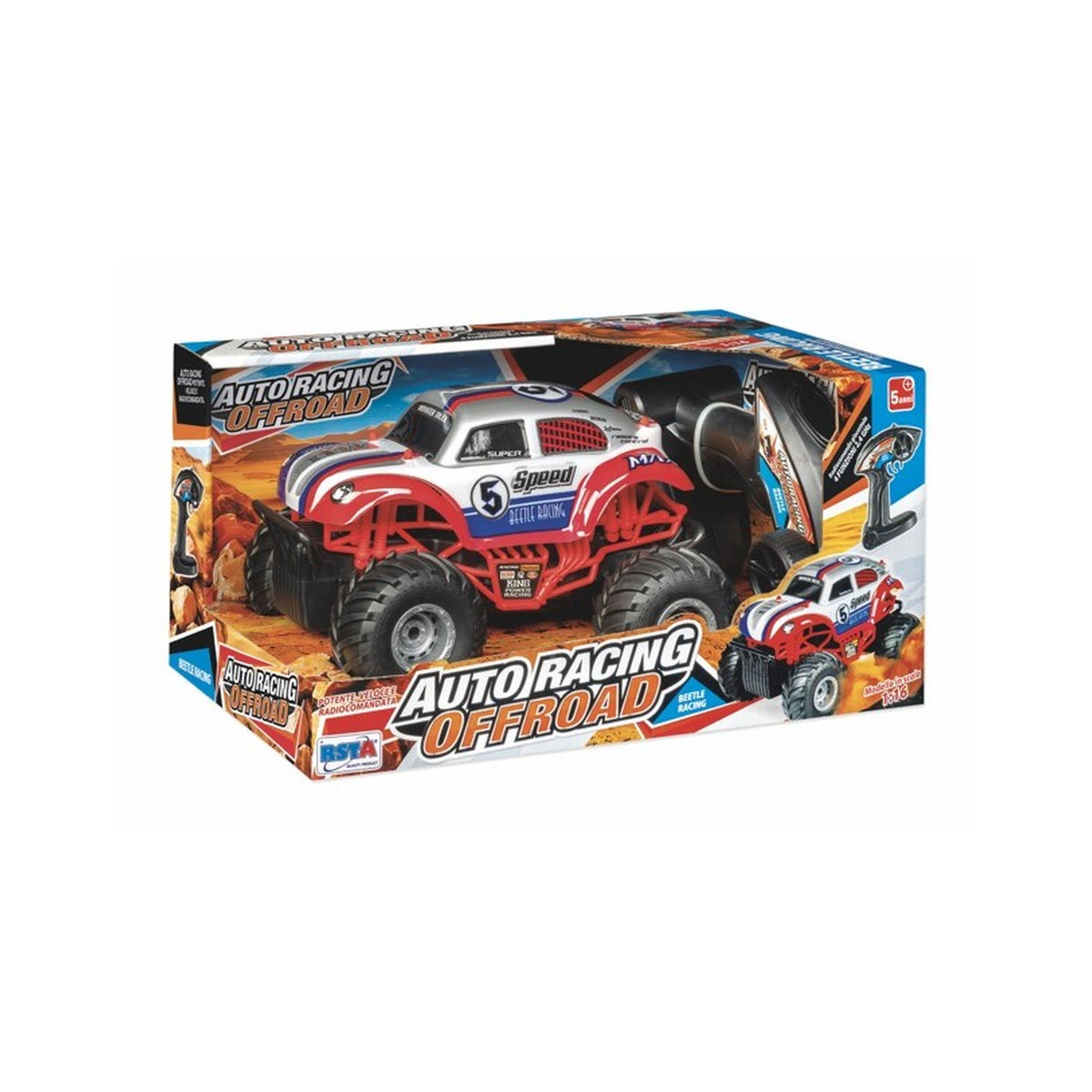 RS Toys - Auto Racing Monster Truck Offroad RC Beetle Racing - Play Vehicles