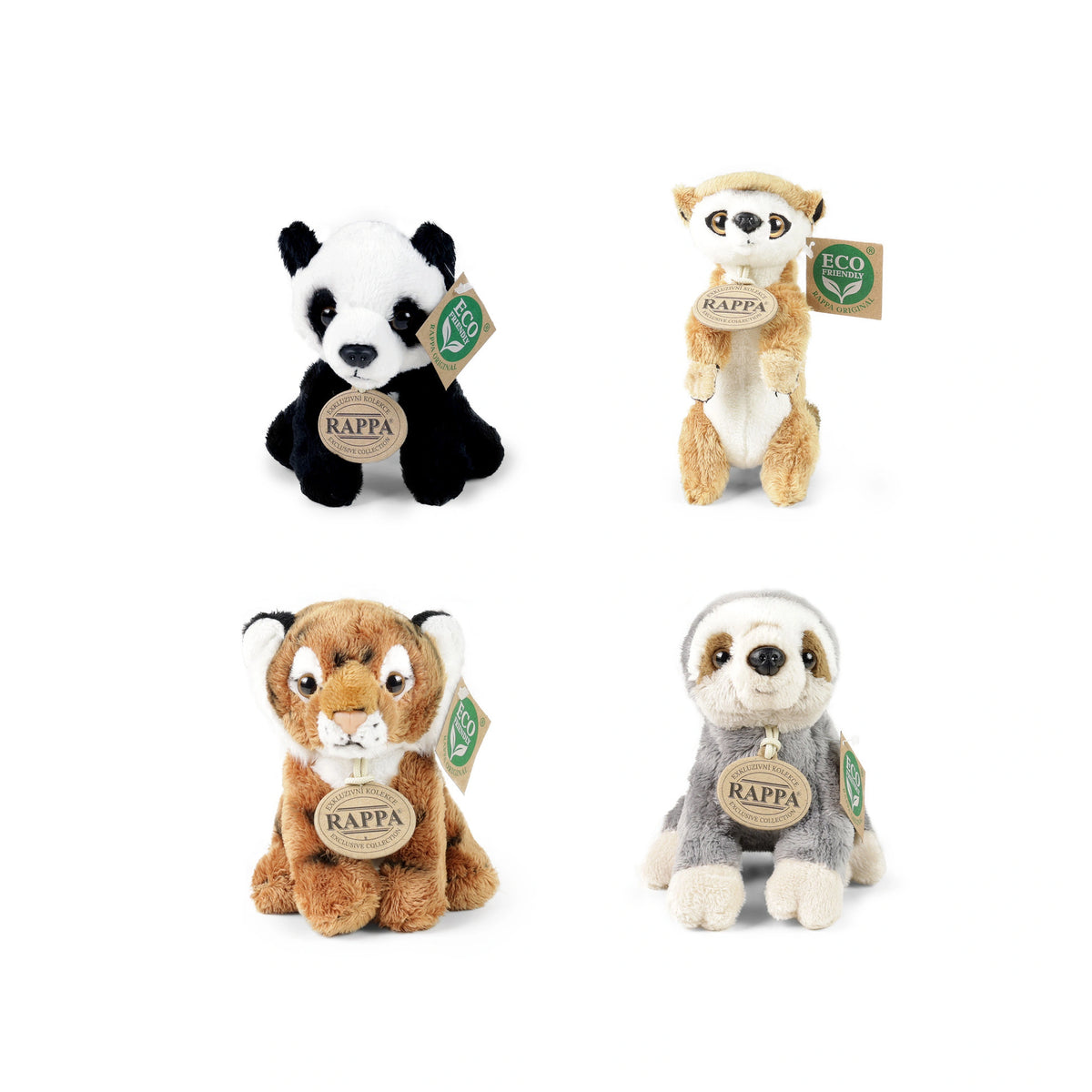 Rappa - Animali di peluche assortiti 15 cm ECO-FRIENDLY - Animali di peluche