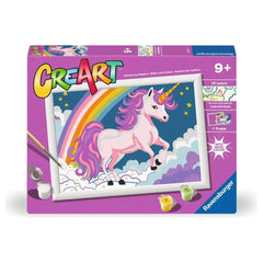 Ravensburger - Giochi creativi - CreArt Unicorno Neon Rosa - 9+ Anni - Sviluppo Creativo