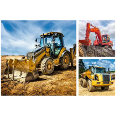 Ravensburger - Veicoli da Costruzione in Uso - 3x49 Pezzi - Puzzle