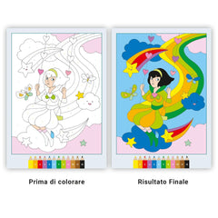 Ravensburger - CreArt-Creative-Colouring-Book-Magic-Rainbow-Land-Arts-Crafts