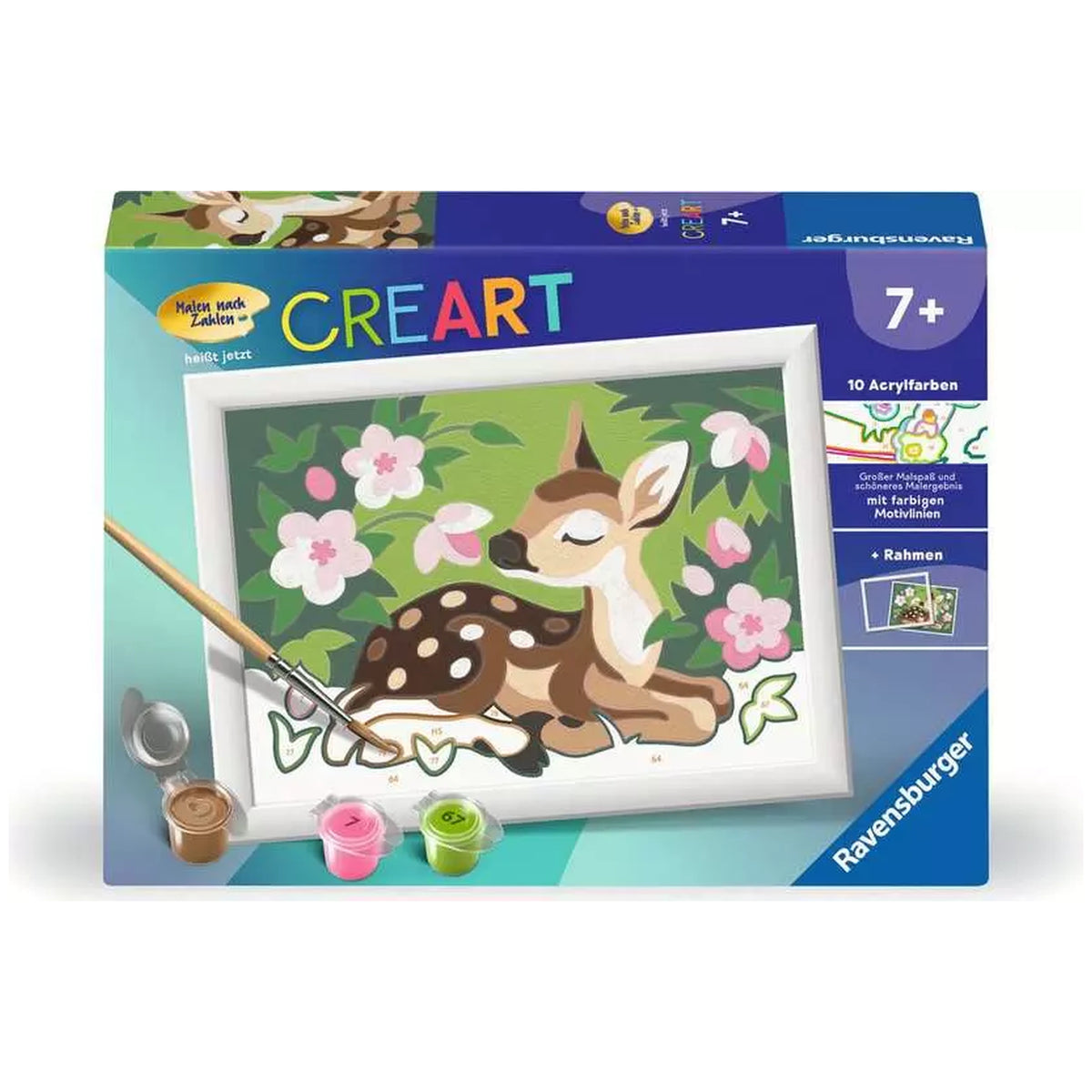 Ravensburger - Creart Bambi - Pittura per numeri - Arti e Mestieri