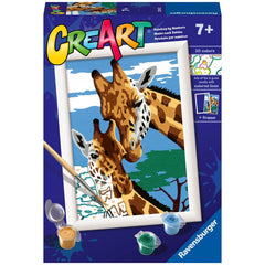 Ravensburger - Creart Giraffe Carine - Pittura per Numeri - Arti e Mestieri