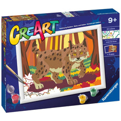Ravensburger - Creart Lynx Nel Bosco - Pittura Per Numeri - Arti e Mestieri