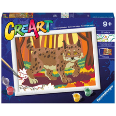 Ravensburger - Creart Lynx Nel Bosco - Pittura Per Numeri - Arti e Mestieri