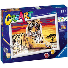 Ravensburger - Creart Tigre Maestoso - Pittura per Numeri - Arti e Mestieri