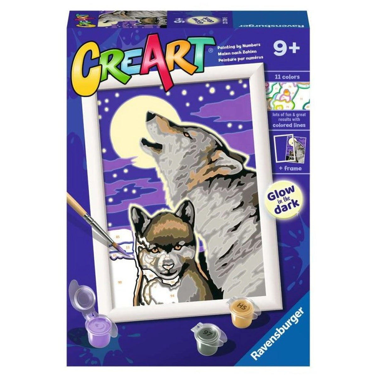 Ravensburger - Creart Wolves - Painting By Numbers - Arts & Crafts