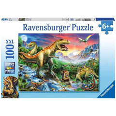 Ravensburger - Dinosauri - Con i Dinosauri - 100 Pezzi - Puzzle
