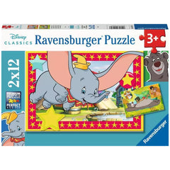 Ravensburger - Disney Classic - L'avventura ti chiama - 2x12 pezzi - Puzzle