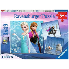Ravensburger - Frozen - Avventura nella Terra Invernale - 3x49 Pezzi - Puzzle