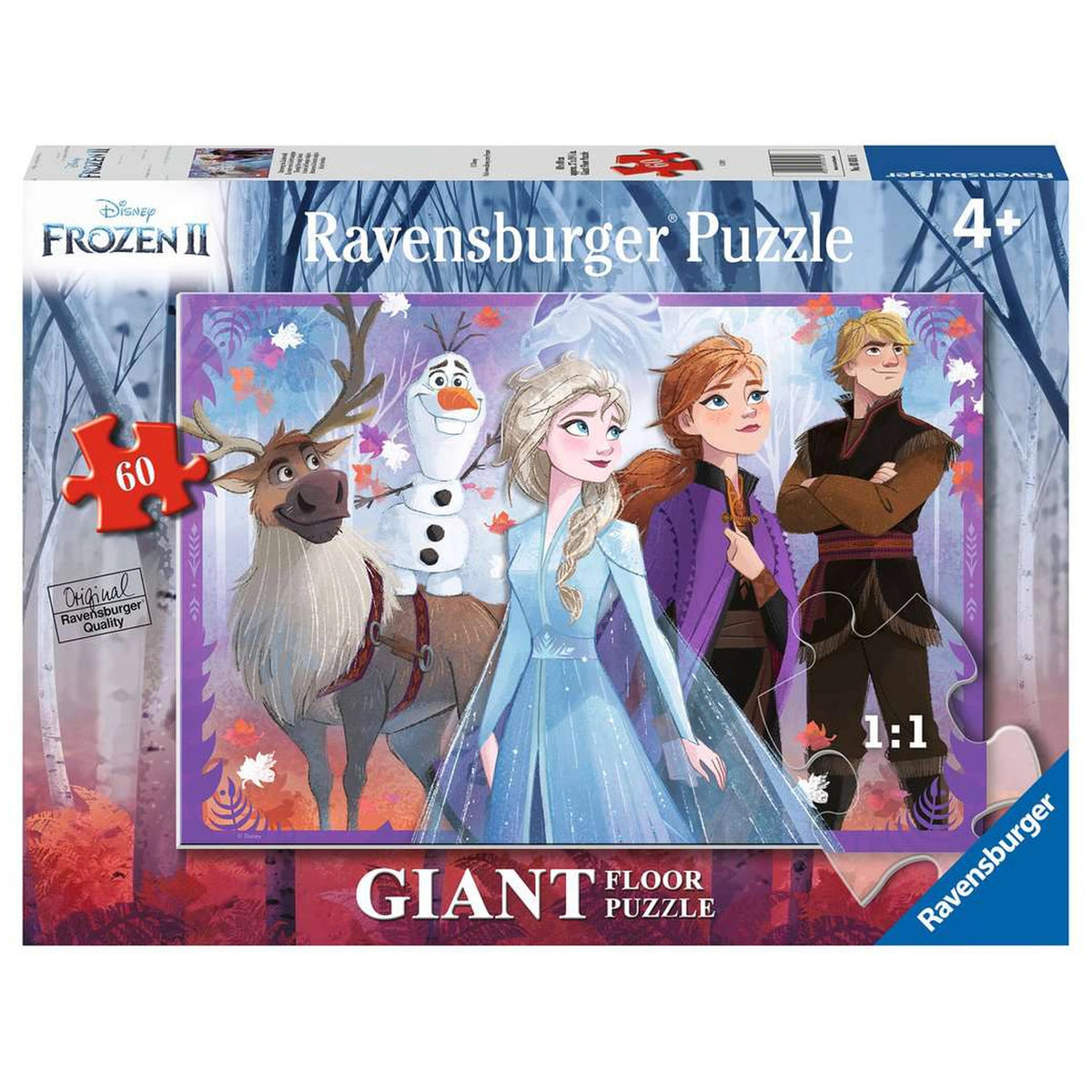 Ravensburger - Frozen II - Il Segreto di Arendelle - 60 Pezzi - Puzzle da Pavimento Gigante