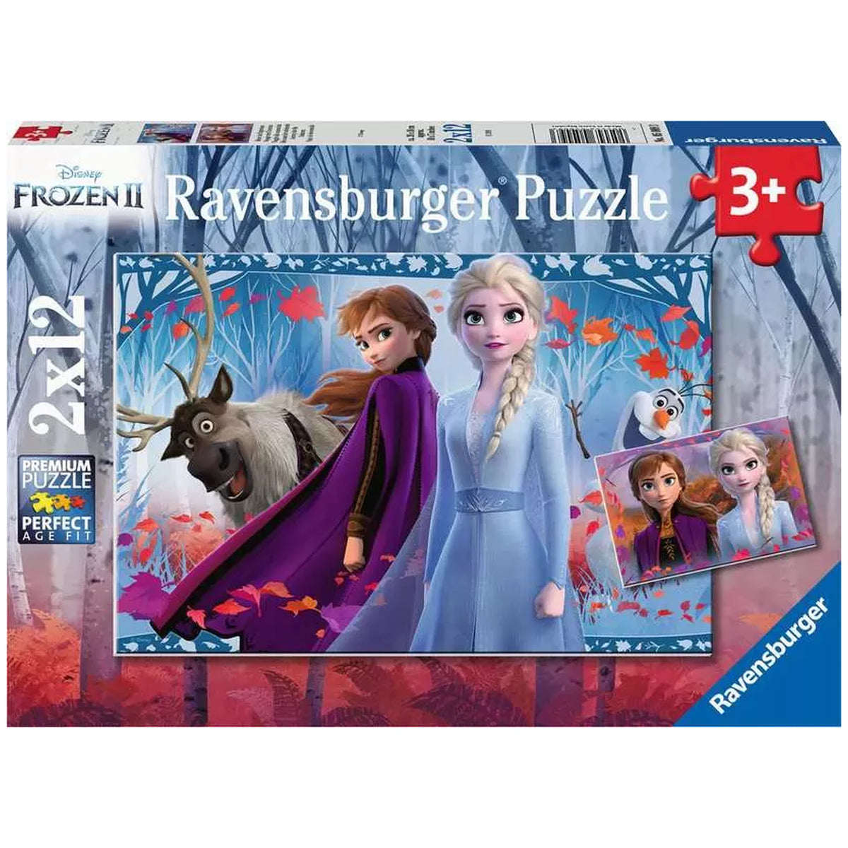 Ravensburger - Frozen - Viaggio nell'Ignoto - 2x12 Pezzi - Puzzle