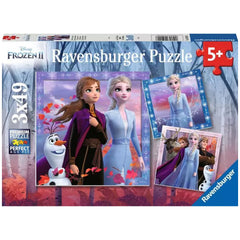 Ravensburger - Frozen - Inizia il Viaggio - 3x49 Pezzi - Puzzle